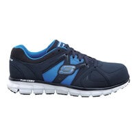 Skechers David Navy Alloy Toe Non-Slip Athletic Shoe - Men's