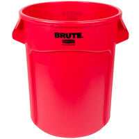 Rubbermaid FG262000RED BRUTE 20 Gallon Red Round Trash Can