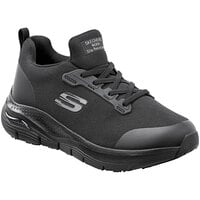 Skechers Serena Arch Fit Black Soft Toe Non-Slip Athletic Shoe - Women's