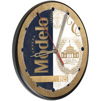 Holland Bar Stool 13 inch Modelo Gold Emblem Wooden Clock
