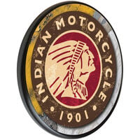 Holland Bar Stool 13 inch Indian Motorcycle Logo Wooden Sign