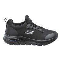 Skechers Leslie Arch Fit Black Alloy Toe Non-Slip Athletic Shoe - Women's
