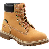 Timberland PRO 6 inch Direct Attach Women's Size 10 Medium Width Wheat Steel Toe Non-Slip Leather Boot STMA1X7R