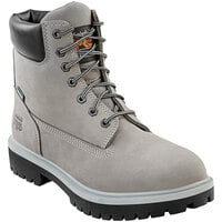 Timberland PRO 6" Direct Attach Men's Castlerock Gray Steel Toe Non-Slip Leather Boot STMA41QN