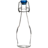 Libbey 13151017 12.5 oz. Oil / Vinegar Cruet / Water Bottle with Wire Bail Lid - 12/Case