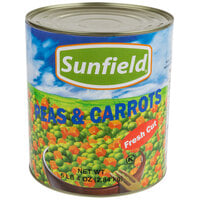 Sweet Peas and Diced Carrots - #10 Can - 6/Case