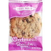 Best Maid Individually Wrapped Oatmeal Raisin Cookie 3 oz. - 48/Case