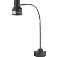 Avantco HL39BKB 39" Black Single Arm Flexible Heat Lamp with Weighted Base - 120V, 250W