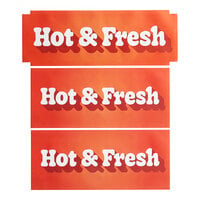 ServIt 423PDW12HFDS Hot N' Fresh Decal Set for 12" ServIt Countertop Warmers - 3/Pack