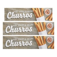 ServIt 423PDW18CODS Churros Decal Set for 18" ServIt Countertop Warmers - 3/Pack