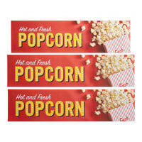 ServIt 423PDW18PCDS Popcorn Decal Set for 18" ServIt Countertop Warmers - 3/Pack