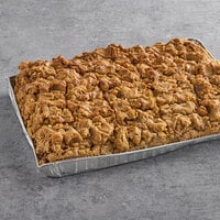 Hahn's Bakery 20-Cut Caramel Apple German Crumb Cake Half Sheet 11 lb. - 2/Case