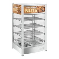 ServIt 12" Roasted Nuts Full-Service Countertop Display Warmer with 4 Shelves