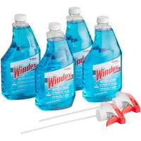 SC Johnson Windex® 327171 Glass & More 32 oz. Glass and Multi-Surface Cleaner with Ammonia-D - 4/Case