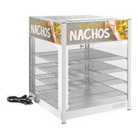 ServIt 18" Nacho Full-Service Countertop Display Warmer with 4 Shelves