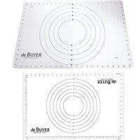 de Buyer 23 9/16 inch x 15 3/4 inch Silicone Non-Stick Baking Mat with Markings 4937.60