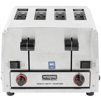 Waring WCT850 Heavy Duty Commercial Combination Switchable Bread and Bagel Toaster 4 Slice - 208V