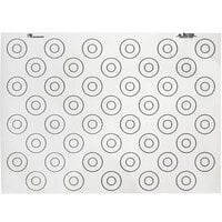 Fat Daddio's SFM-2436 36 x 24 Silicone Non-Stick Baking Work Mat with  Circle and Grid Measurements