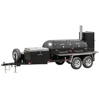 Meadow Creek TS500 500 Gallon Barbecue Smoker with Trailer