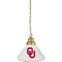 Holland Bar Stool Oklahoma University Logo Pendant Light with Brass Finish