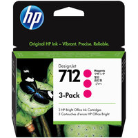 HP 3ED78A Magenta Original DesignJet Printer Ink Cartridge - 3/Pack