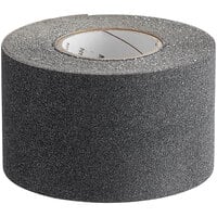 Wooster Flex-Tred 4" x 60' Anti-Slip Tape Roll with Sparkle Black 46 Grit Surface SB.0460R