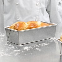 Chicago Metallic 49115 1 1/2 lb. Glazed Aluminized Steel Bread Loaf Pan - 10 inch x 5 inch x 3 inch