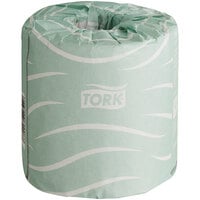 Tork Universal T24 4" x 3 3/4" Individually Wrapped 2-Ply Standard 500 Sheet Toilet Paper Roll - 96/Case