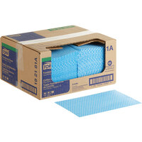 Tork Blue Standard Duty 1/4 Fold Food Service Cleaning Towel 13 inch x 21 inch - 240/Case