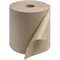 Tork Universal Natural Kraft 1-Ply Paper Towel Roll H21, 800 Feet / Roll - 6/Case
