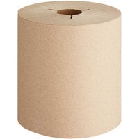 Tork Universal Natural Kraft 1-Ply Notched Paper Towel Roll H80, 800 Feet / Roll - 6/Case
