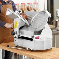 Estella SLA13 13 inch Heavy-Duty Automatic Meat Slicer with Manual Use Option - 3/4 hp