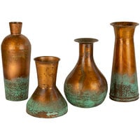 Kalalou 4-Piece Two-Tone Standard Copper Vase Set