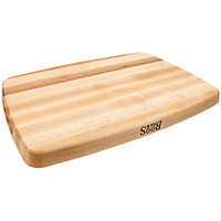 John Boos & Co. 20 inch x 14 inch x 1 1/2 inch Grooved Reversible Maple Wood Cutting Board CB1050-1M2014150