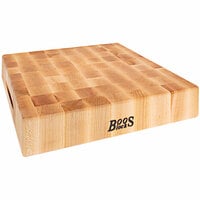 John Boos & Co. 15 inch x 15 inch x 3 inch Reversible Maple Wood Chopping Block CCB151503