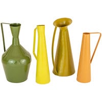 Kalalou 4-Piece Multicolor Standard Metal Vase Set with Handles
