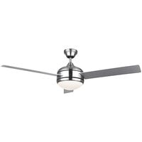 Canarm Calibre 48 inch Brushed Pewter / Gray Ceiling Fan with LED Light - 2749 CFM, 120V