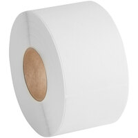 Lavex Industrial 4 inch x 6 inch White Direct Thermal Permanent Label Roll - 4/Case