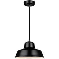 Canarm Levi Matte Black Classic Pendant Light - 120V, 100W