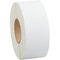 Lavex 3" x 4" White Thermal Transfer Permanent Label Roll - 4/Case