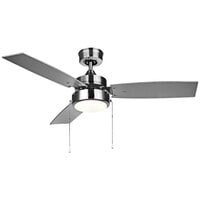 Canarm Wallis 42 inch Brushed Nickel / Gray Ceiling Fan with LED light - 1756 CFM, 120V