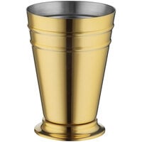 Barfly M37168GD 13.5 oz. Gold Plated Deluxe Mint Julep Cup