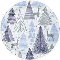 Creative Converting 359517 7 inch Silver Snowfall Paper Plate - 96/Case