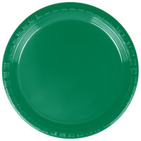 Creative Converting 28112011 7 inch Emerald Green Plastic Plate - 240/Case