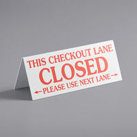 Checkout Lane Closed Sign