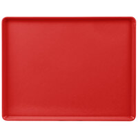 Cambro 1418D221 14" x 18" Ever Red Dietary Tray - 12/Case