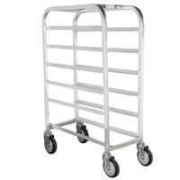 Winholt SS-106 End Load Stainless Steel Platter Cart - Six 10 inch Trays