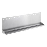 Regency 48" x 6" x 14" Stainless Steel 16 Faucet Wall Mount Beer Drip Tray
