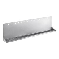 Regency 48" x 6" x 14" Stainless Steel 14 Faucet Wall Mount Beer Drip Tray