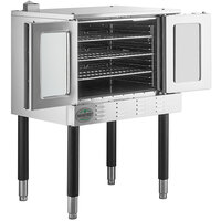 Main Street Equipment EC1-C Single Deck Electric Full Size Convection Oven with Legs - 208V, 3 / 1 Phase